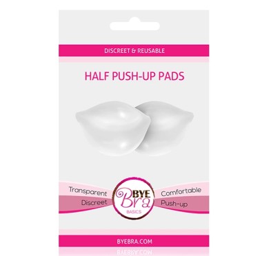 Wkładki do biustonosza - Bye Bra Half Push-Up Pads Clear